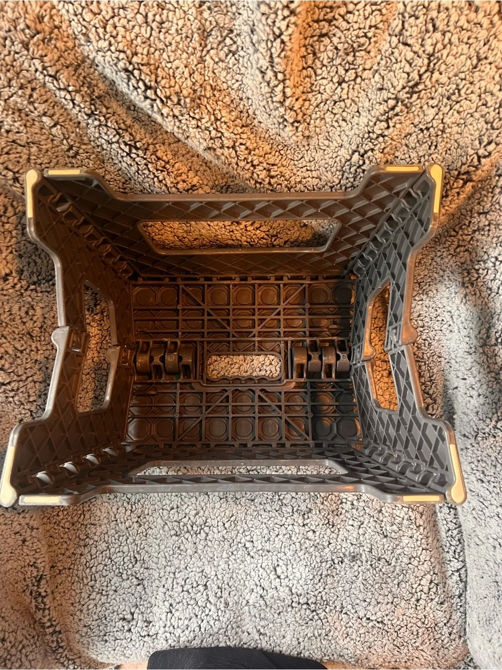 Folding Step Stool - Dark Gray with White Dots